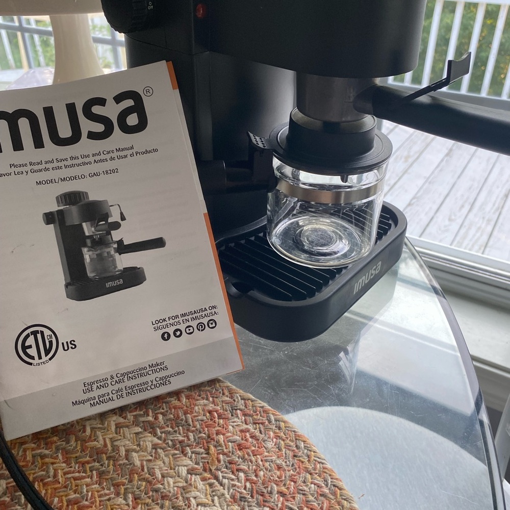 Black Espresso Machine